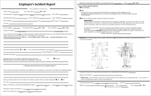 Employee Incident Report in MS Word