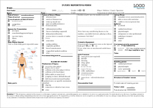 Injury Report Form