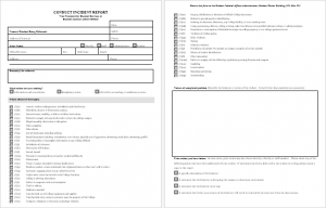 Student Conduct Incident Report