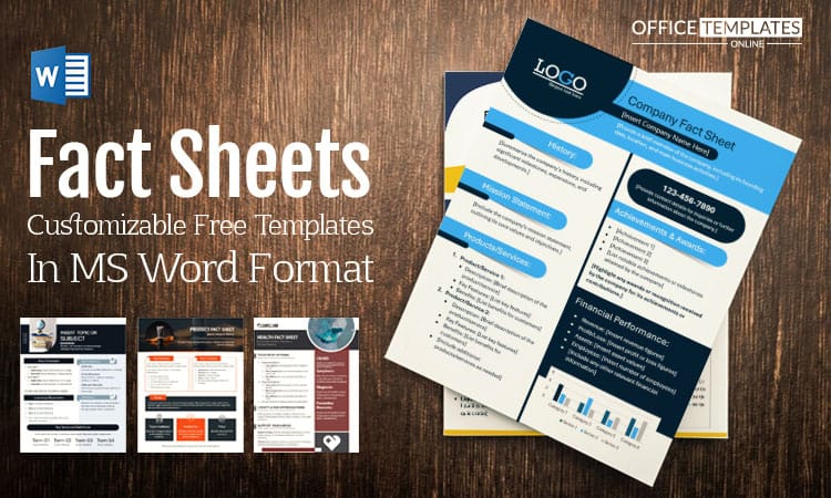 14 Free Fact Sheet Templates Editable In MS Word