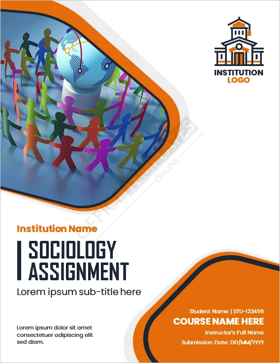 Sociology Assignment Cover Page Template