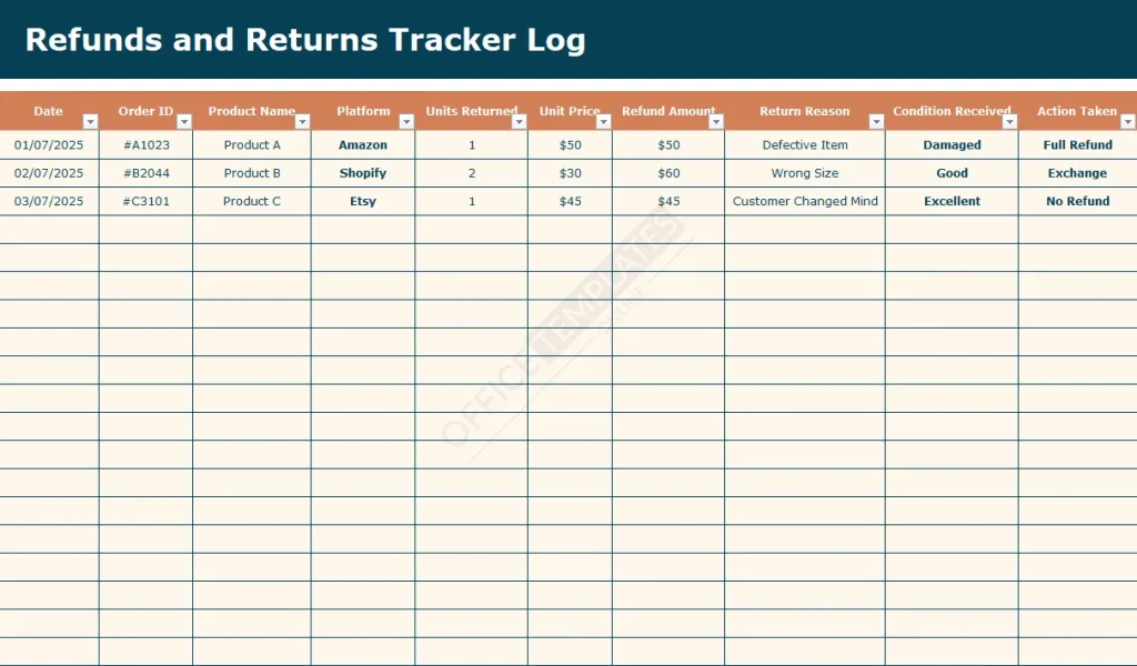 refunds-and-returns-tracker-template
