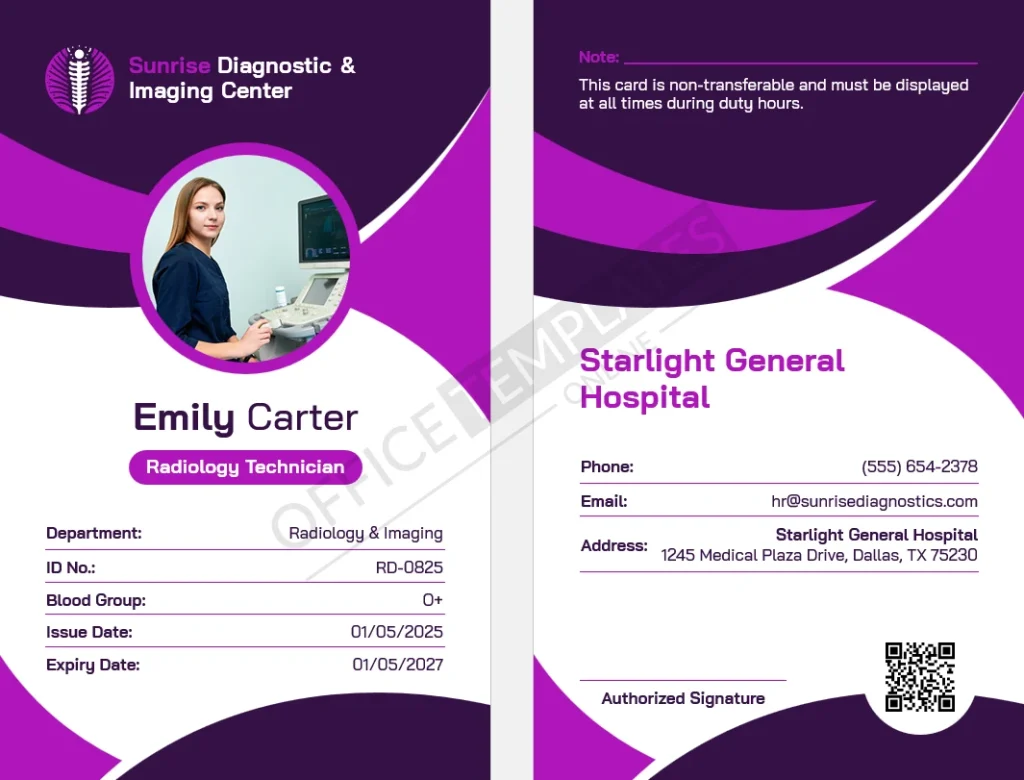 Radiology-Technician-ID-Card