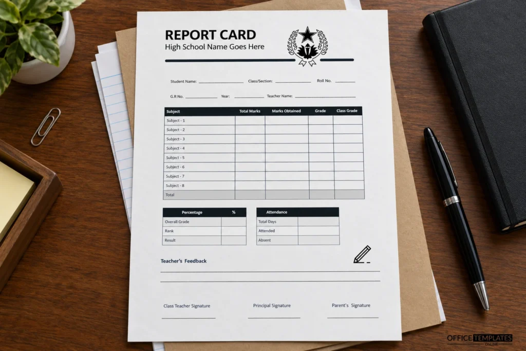 high-school-black-white-report-card-template-mockup