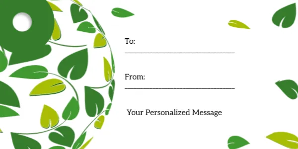 Message and Name Tag Template for Gift Pack
