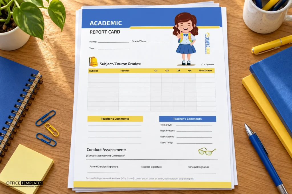 traditional-report-card-template-academic-mockup