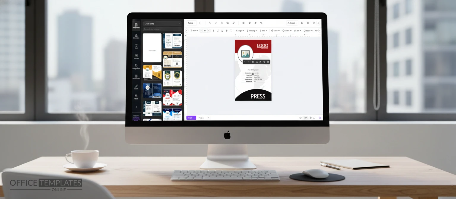 Professional ID card maker online with customizable employee and student ID card templates