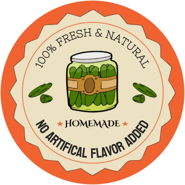 Pickle Jar Label Template