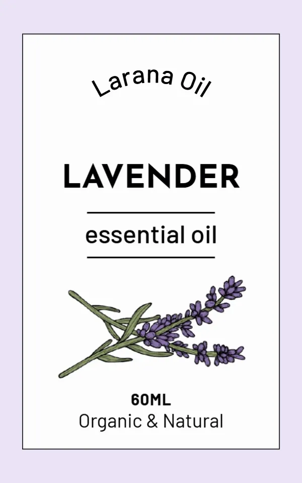 Essential Oil Bottle Label Template