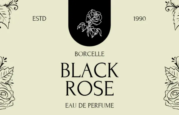 Perfume Bottle Label Template