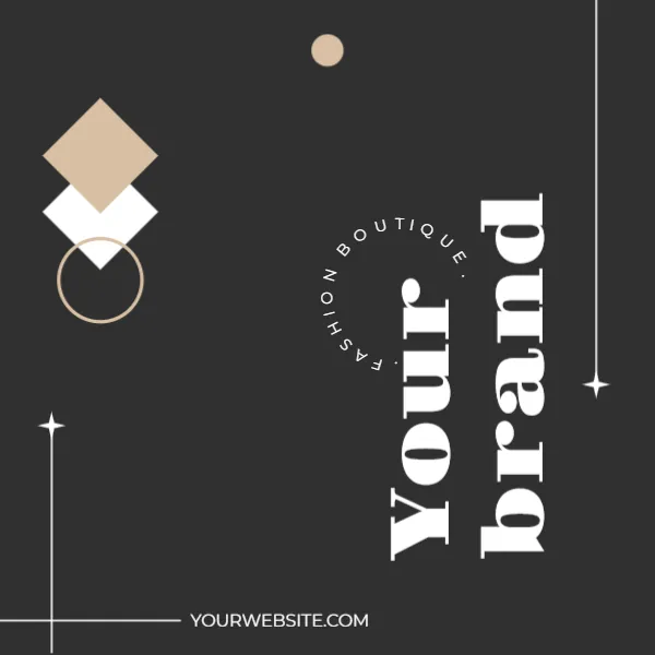 Clothing Brand Hang Tag Sticker Template