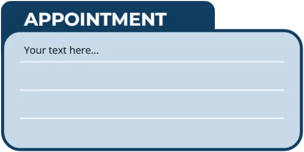 Appointment Reminder Sticker Template