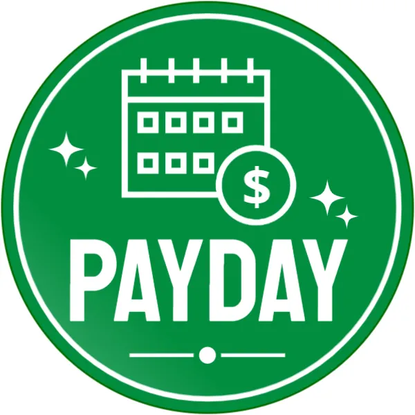 Payday Sticker Template