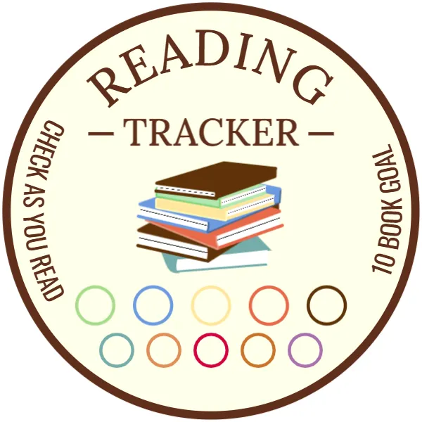 Reading Tracker Sticker Template