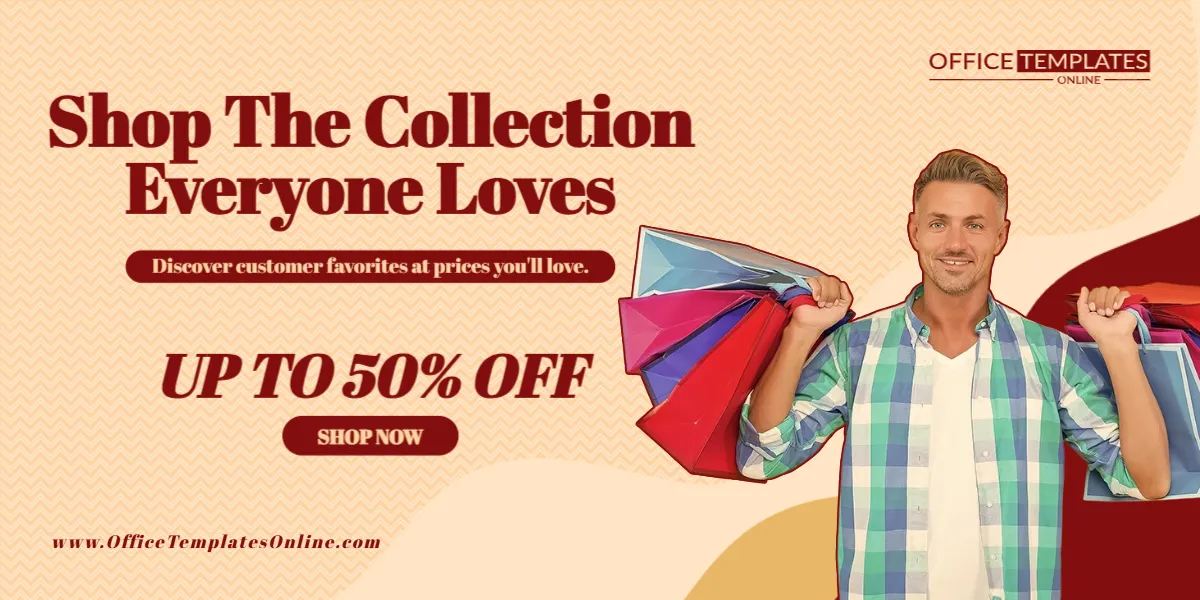 Shop The Collection Everyone Loves Promotion Banner Template