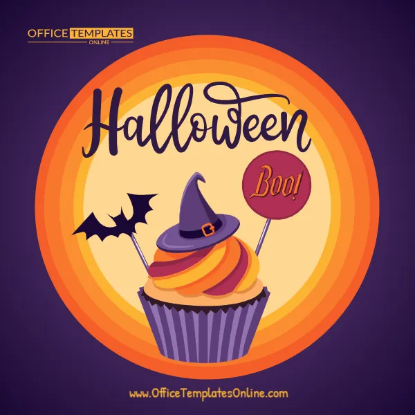 Halloween Cupcake Topper Template