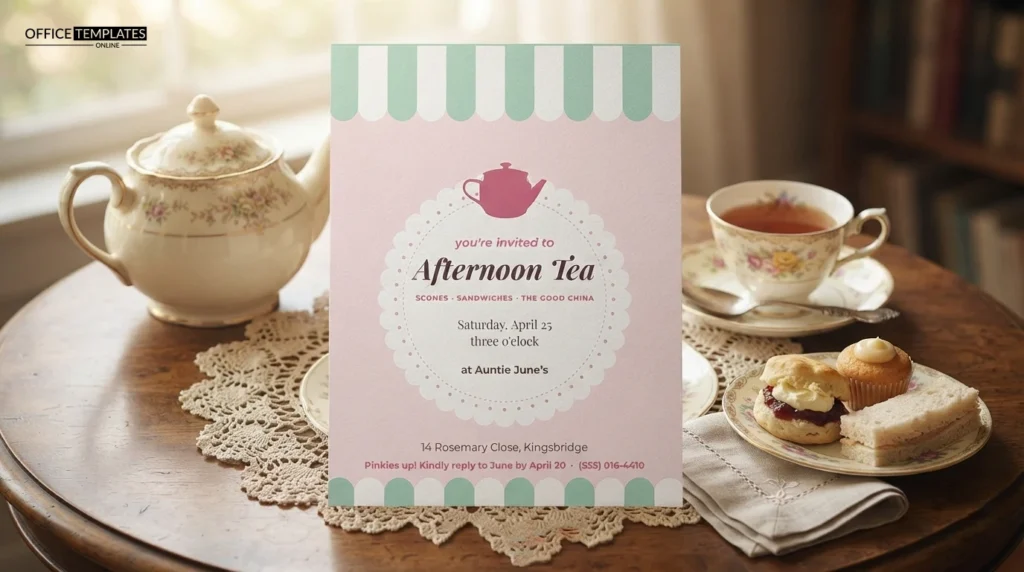 Afternoon Tea Party Invitation