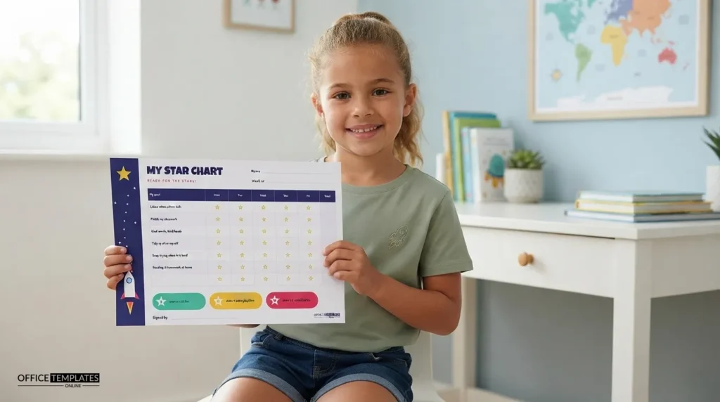 Behaviour Star Chart for Kids