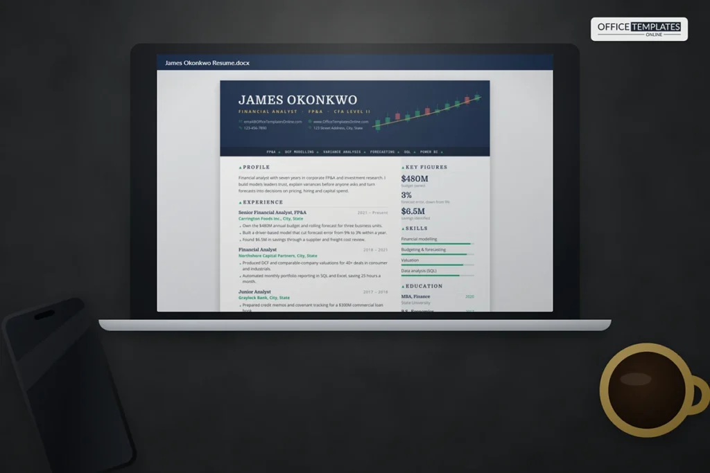Financial Analyst Resume Template