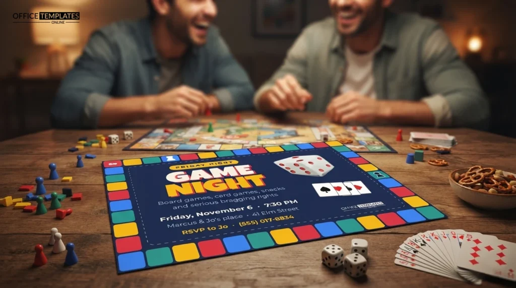Game Night Invitation Template