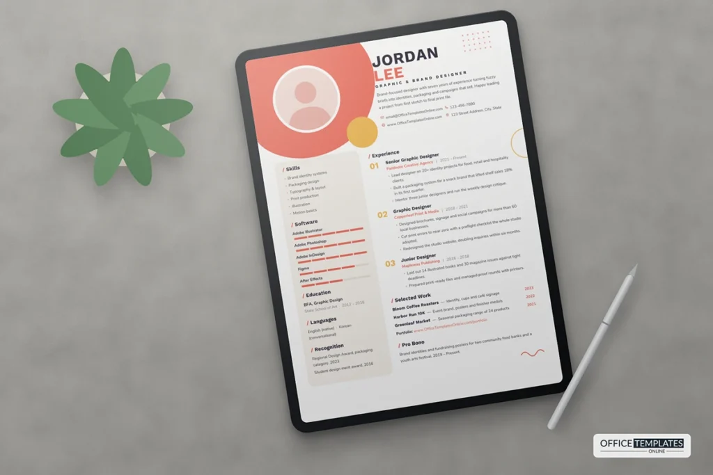 Graphic Designer Resume Template