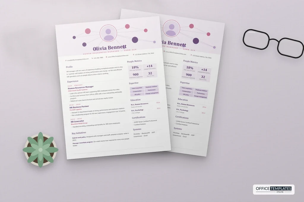 HR Manager Resume Template