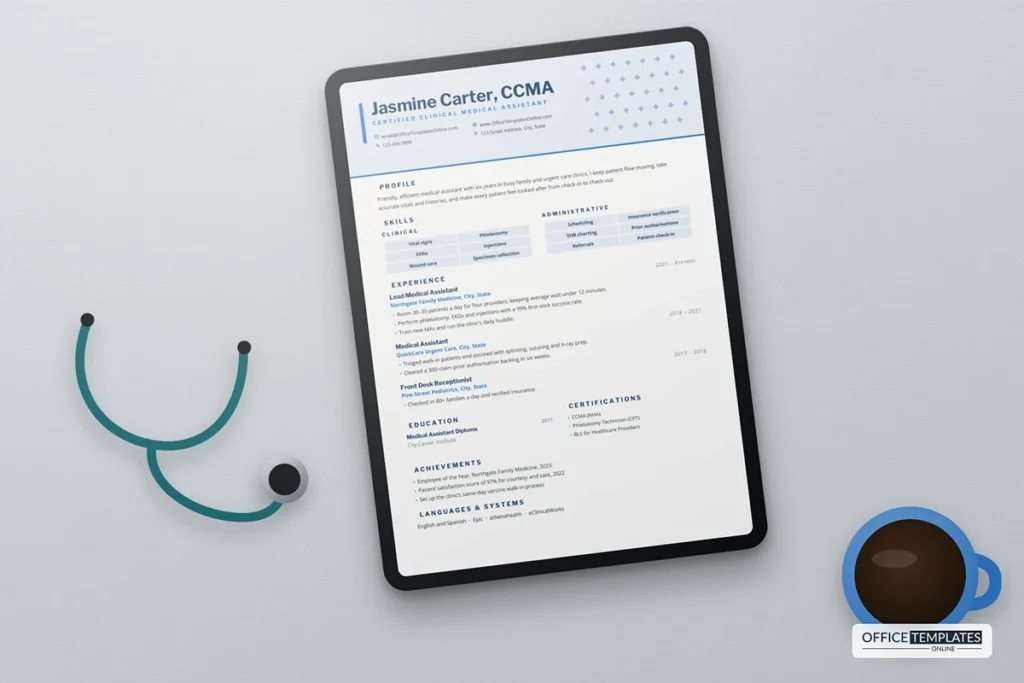 Medical Assistant Resume Template