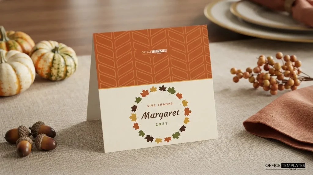 Thanksgiving Place Card Preview