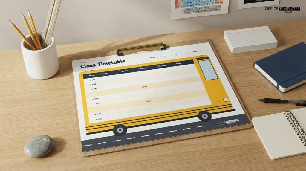 Weekly Class Timetable Preview