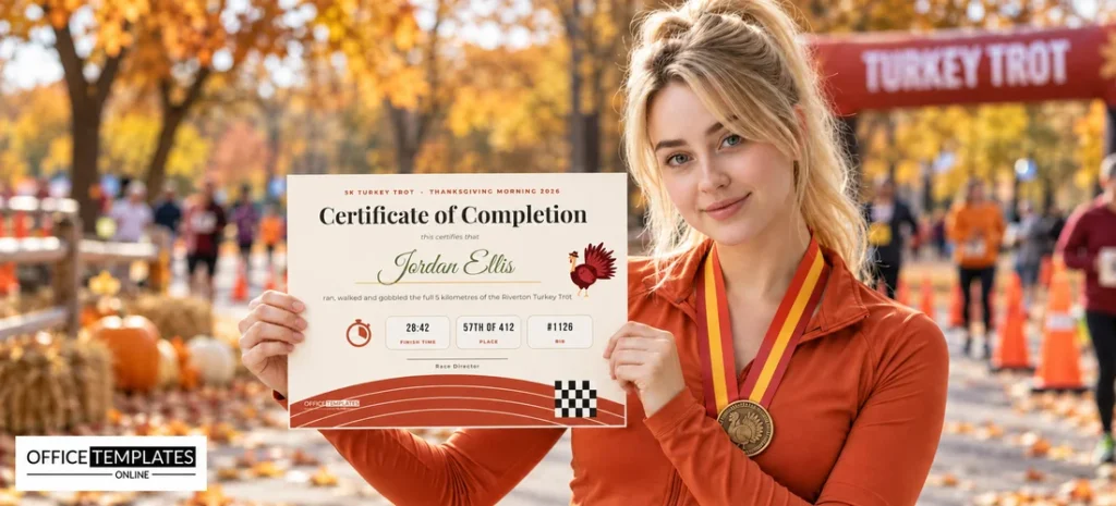 turkey-trot-race-certificate-with-finish-time-and-a-running-track