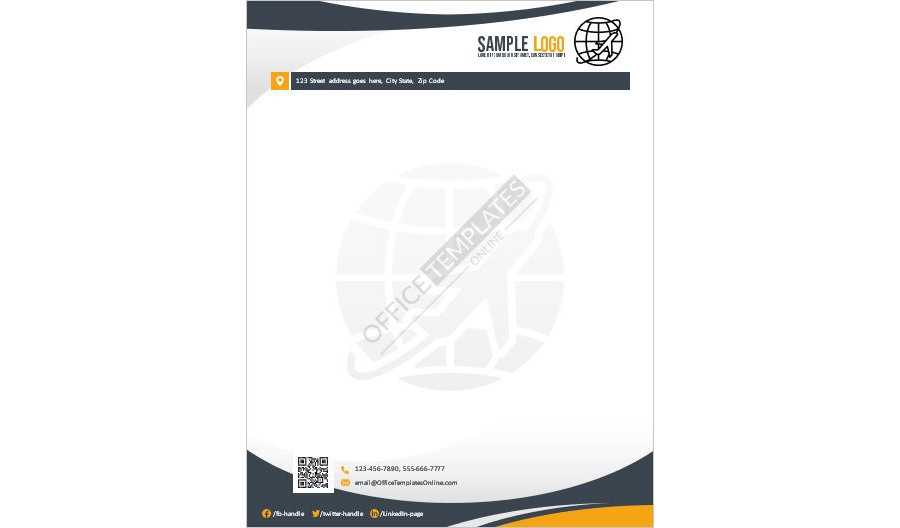 Download Logistic Company Letterhead Template for MS Word