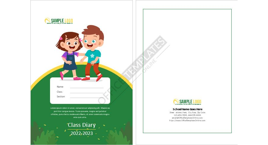 Student Daily Class Work Diary Format