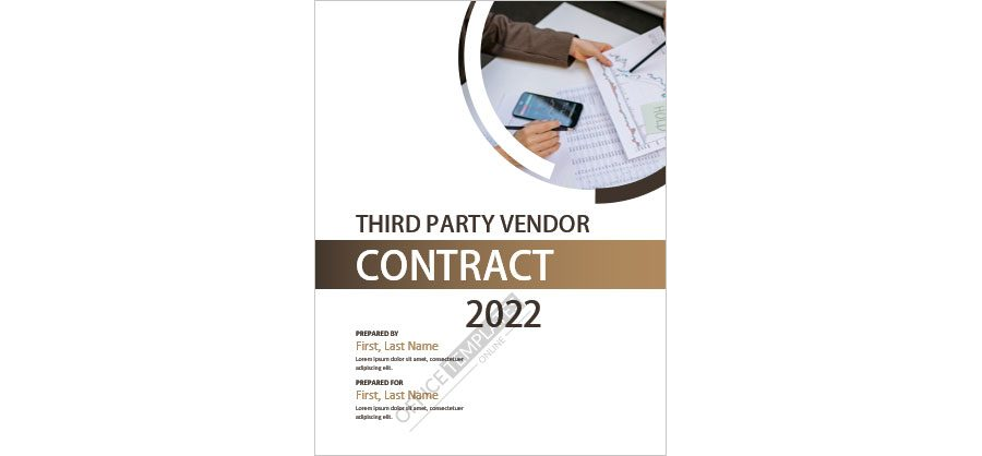 Download Third Party Vendor Contract Format for an Event - MS Word