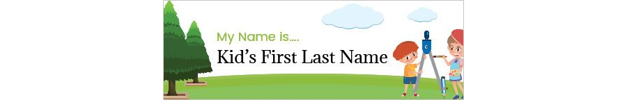 Kids Name Badge Format for MS Word