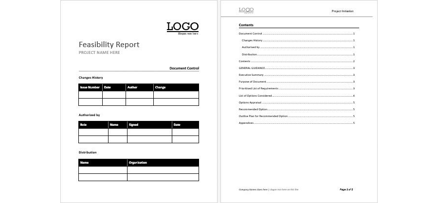 Download Business Feasibility Report Template