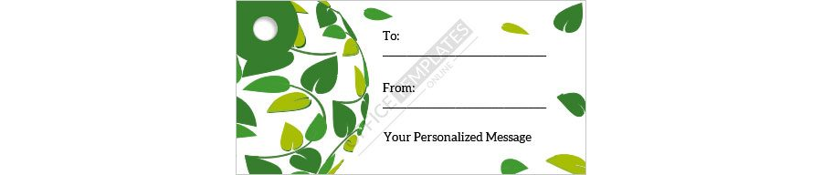 Download Message and Name Tag for Gift Pack - MS Word Template