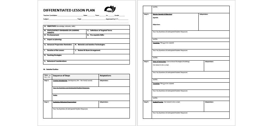 Download Lesson Plan Sample with Assessment & Reflection