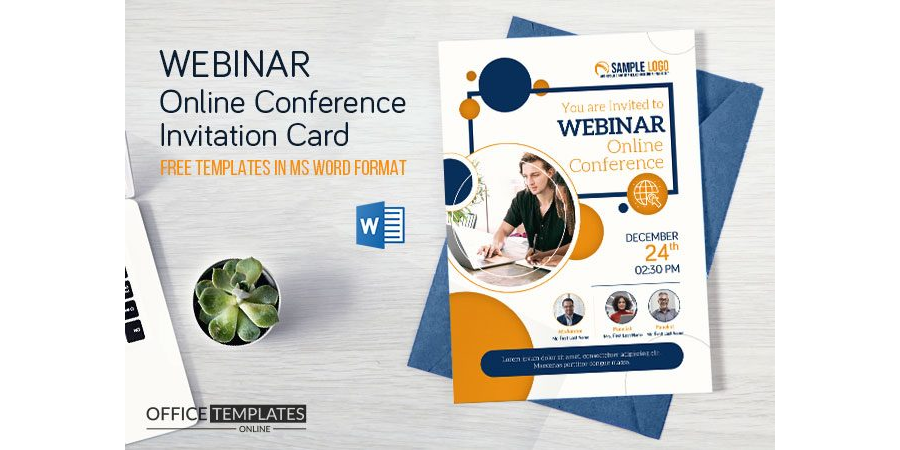 Webinar Online Conference Invitation Template in MS Word
