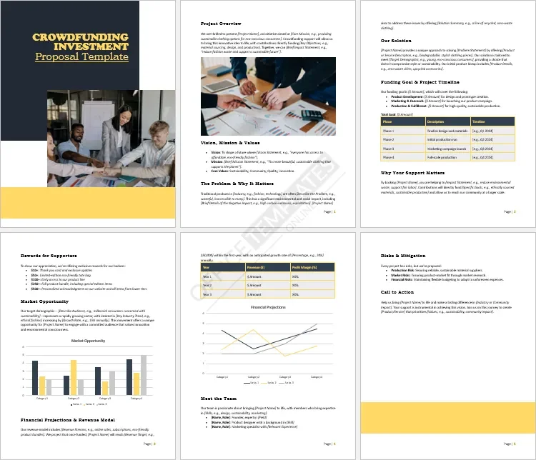 Crowdfunding Investment Proposal Template