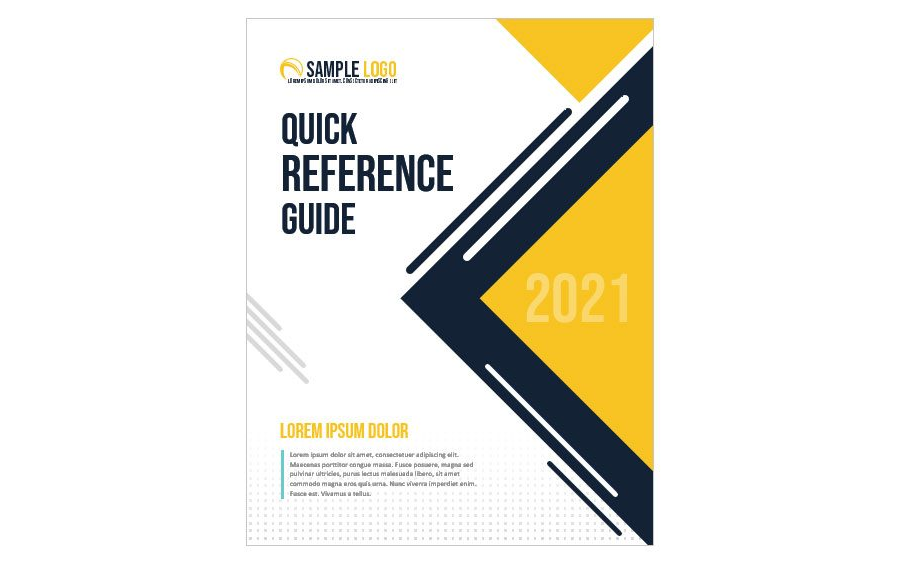 Download Reference Guide Booklet Cover Page Format for Microsoft Word