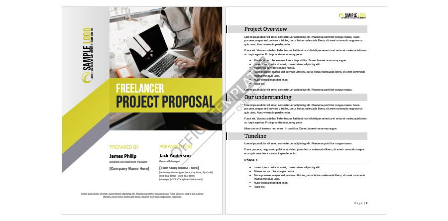 Download Bid Proposal Template for Freelancers - MS Word