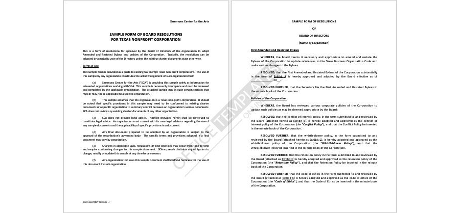 Sample Corporate Bylaws Format 21