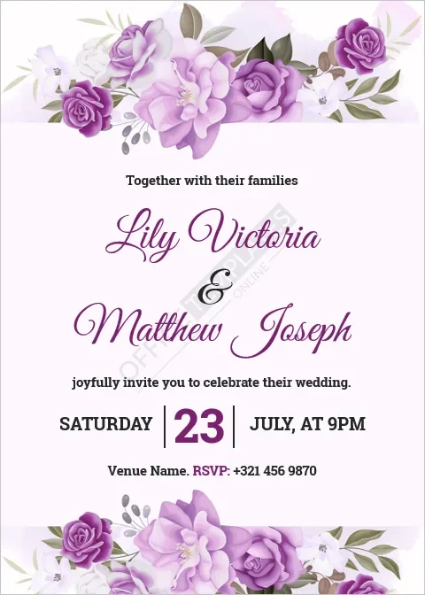 Destination Wedding Invitation Template