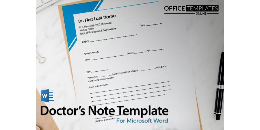 Doctor's Note Template - 05