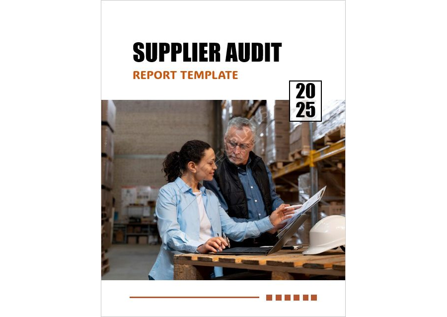 Supplier Audit Report Template