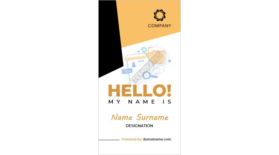 HR Name Tag Template &ndash; Professionalism Meets Personalization