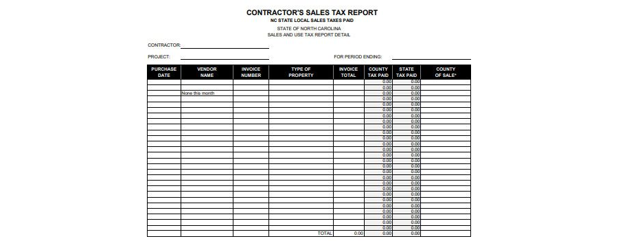 Download Sales Tax Report Template