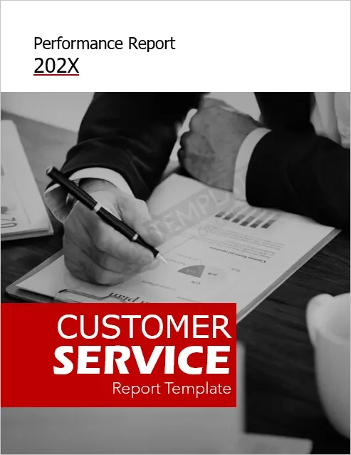 Customer Service Performance Report Template