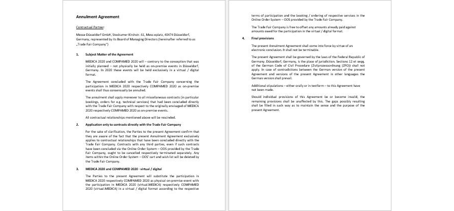 Annulment Agreement Template
