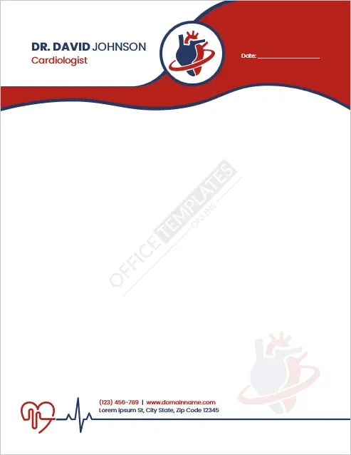 Cardiologist Letterhead Template
